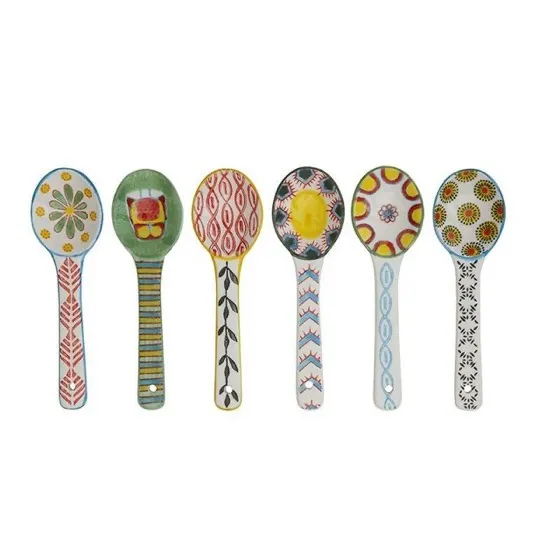 Ceramic Coffee Spoons Set of 6