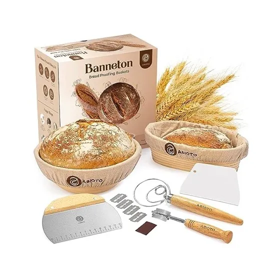 Abioto Sourdough Bread Proofing Baskets and Baking Supplies