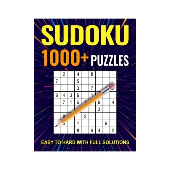 1000+ Sudoku Puzzles for Adults: A Book With More Than