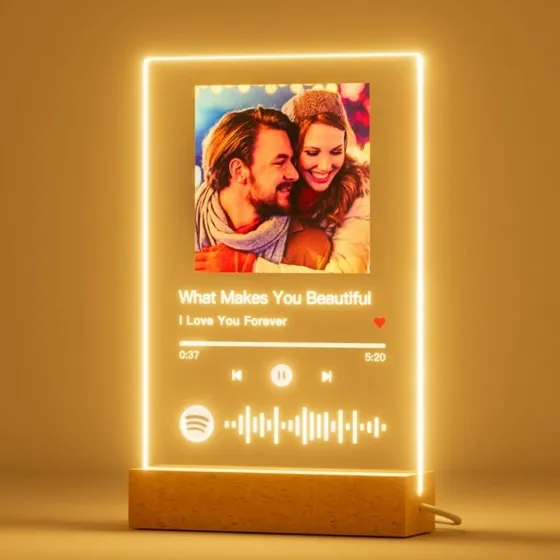 Personalized Acrylic Song Plaque With Photo