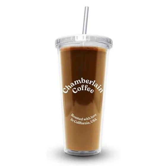 Chamberlain Coffee Clear Insulated Tumbler for Hot and Cold Drinks