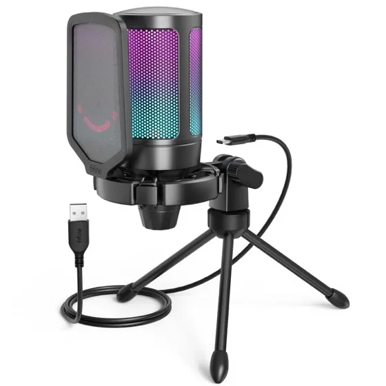 Fifine AmpliGame A6V USB Gaming Microphone