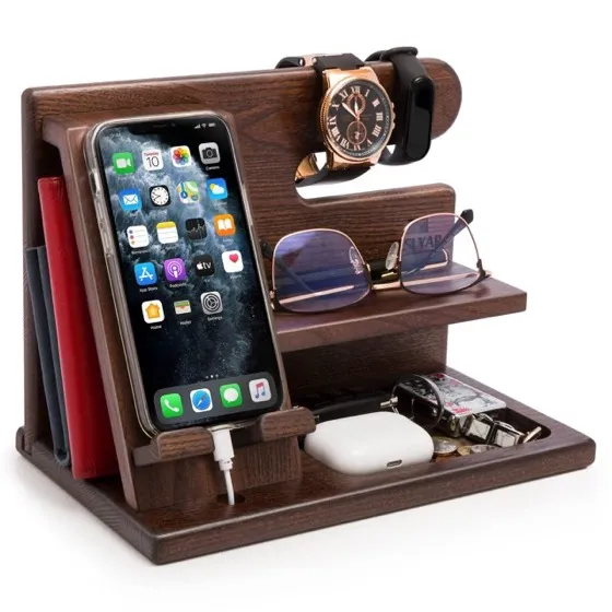 Teslyar Wood Phone Docking Station