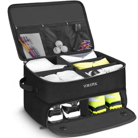 Yorepek 2-Layer Waterproof Golf Trunk Organizer