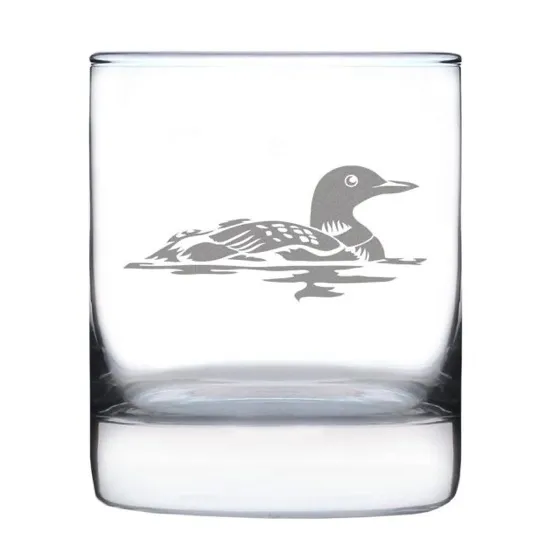 Bevvee Loon Whiskey Rocks Glass