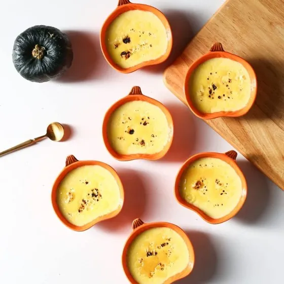 Yeexoxow Pumpkin Ceramic Ramekins