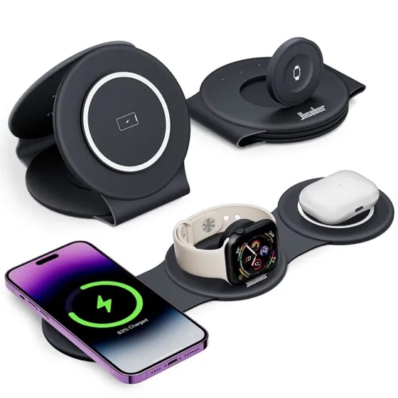 Hicober 3-in-1 Wireless Charging Station for iPhone