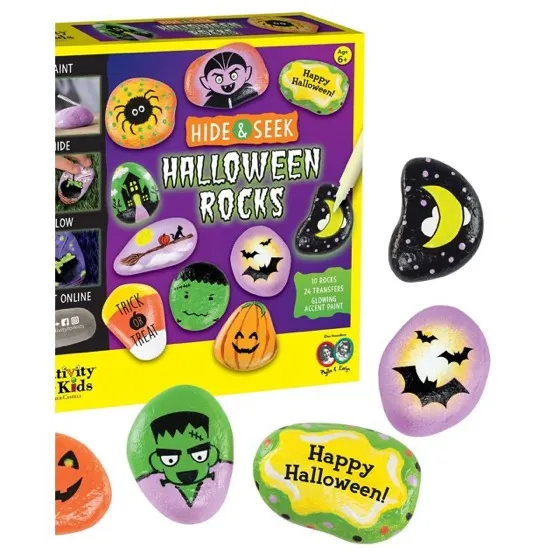 Creativity for Kids Hide & Seek Halloween Rocks