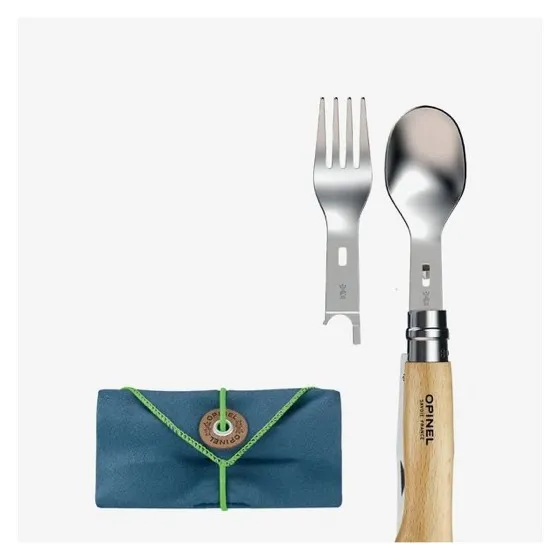 Opinel Picnic+ Cutlery Insert Set + No. 08 Stainless Steel