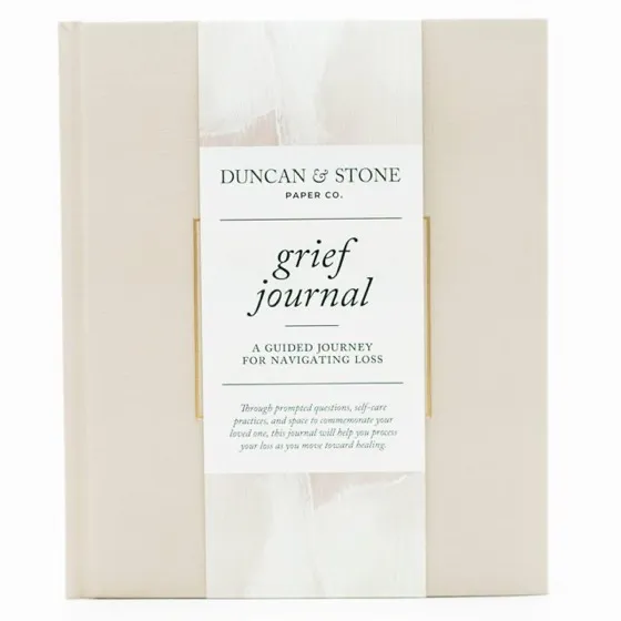 Duncan & Stone Guided Grief Journal with Prompts & Photo