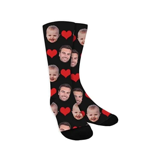 ShineSand Custom Face Socks with Picture