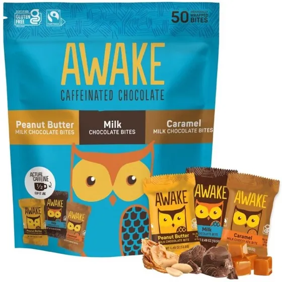 Awake Caffeinated Chocolate Bites