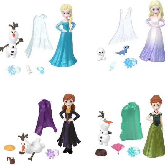 Mattel Disney Frozen Small Doll Snow Color Reveal with 6