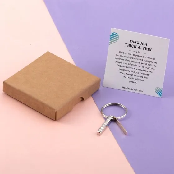 Thick and Thin Keychain