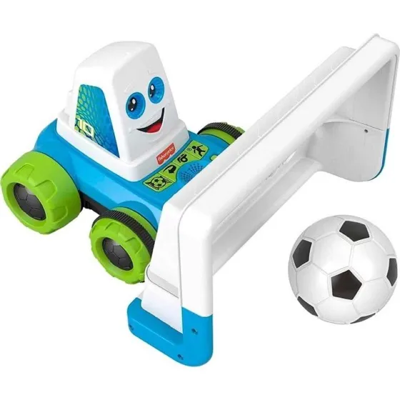 Fisher-Price Electronic Soccer Game Goaldozer Toy Motorized Net with Lights