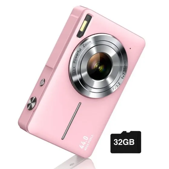 Camkory Digital Camera FHD 1080P with 32G Card 16X Zoom
