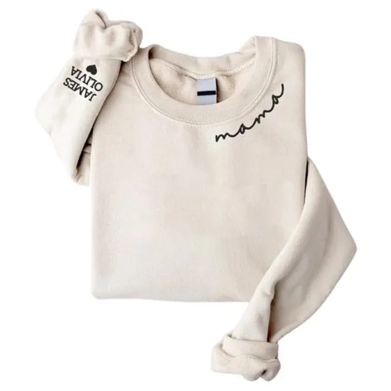 Nazenti Embroidered Mama Sweatshirt