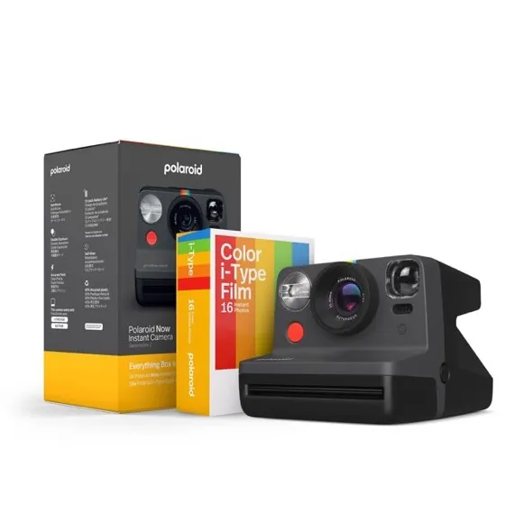 Polaroid Now 2nd Generation I-Type Instant Camera + Film Bundle