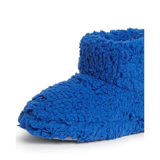 Dearfoams Kids' Tate Washable Fuzzy Bootie