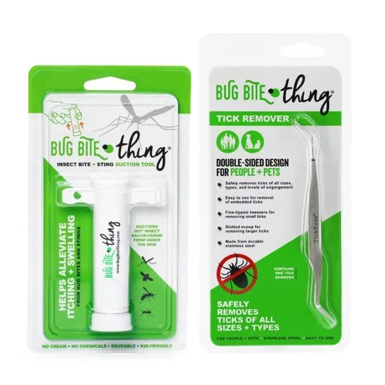 BUG Bite Thing Suction Tool and Tick Remover Combo Pack
