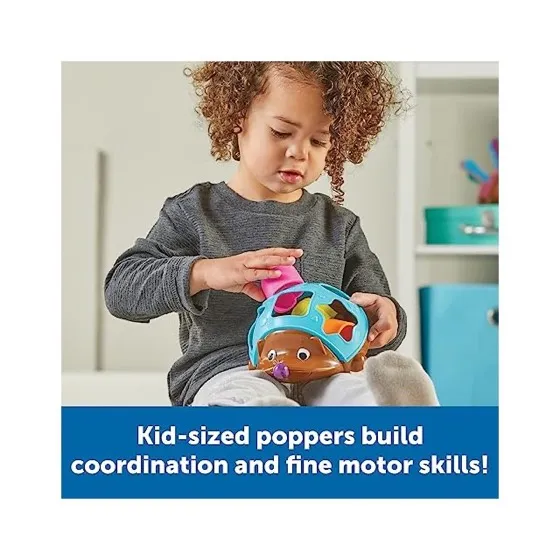 Learning Resources Spike the Fine Motor Hedgehog Poppin' Shapes Sorter