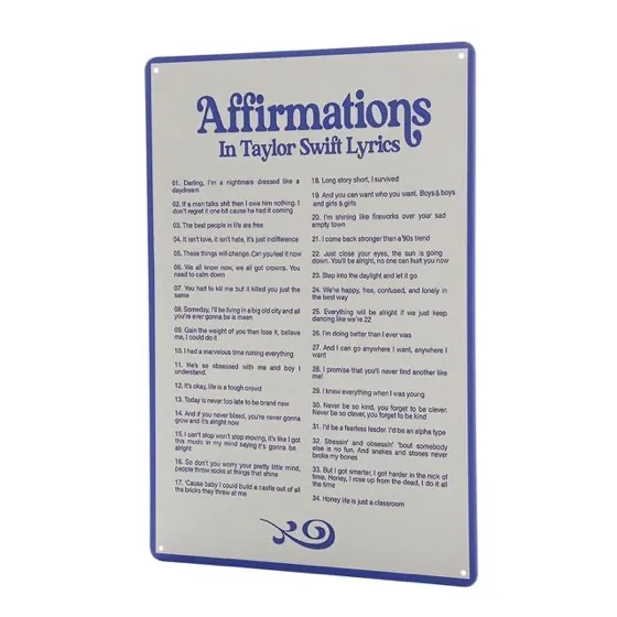 Chuanfu Affirmations in Taylor Music Swift Lyrics