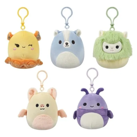 Squishmallows Original 3.5-Inch Clip-On Plush 5-Pack