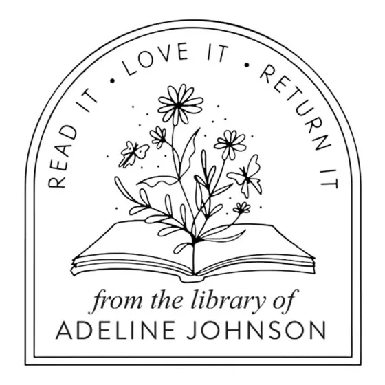 Stamp by Me From The Library Of Stamp