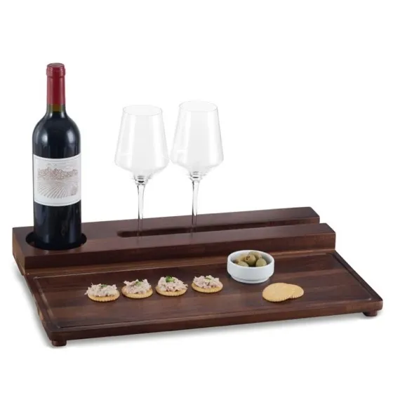 Gourmet Basics by Mikasa Picnic Wine and Charcuterie Acacia Wood