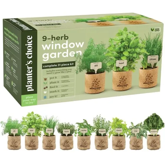 Planters' Choice Herb Indoor Window Garden Kit