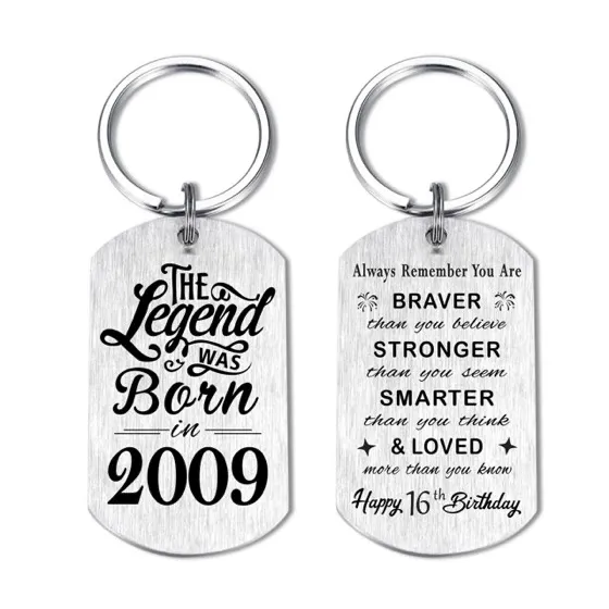 Happy 16th Birthday Keychain