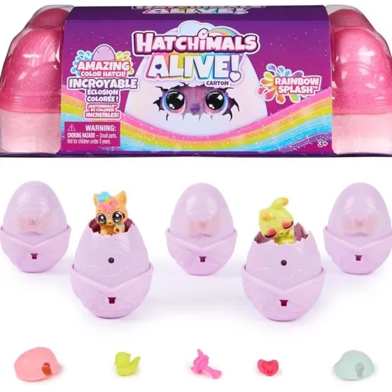 Hatchimals Rainbow Splash Egg Carton (5 Minifigures)