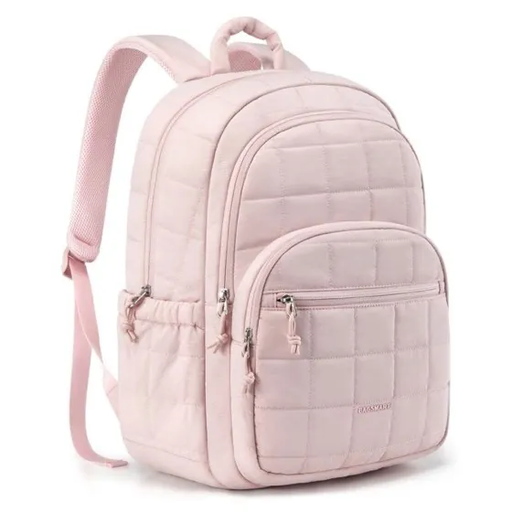 Bagsmart Water-Resistant Quilted Casual Backpack