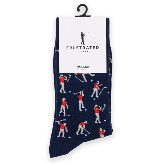 Shanker Golf Funny Angry Golfer Sock