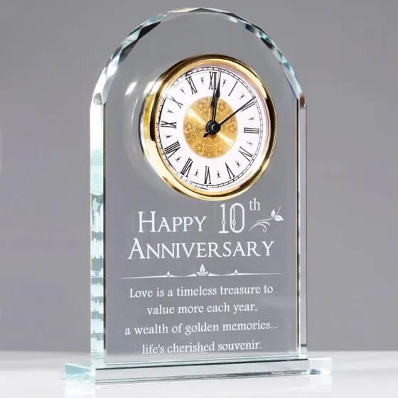 Ywhl 10 Year Anniversary Clock Gift
