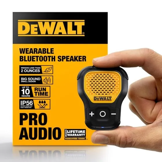 Dewalt Mini Wearable Bluetooth Speaker
