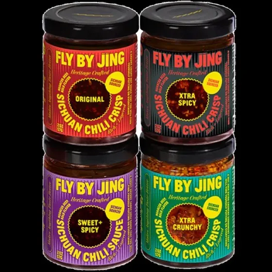 Flybyjing Chili Crisp Bundle: Four Premium Chili Sauces Good