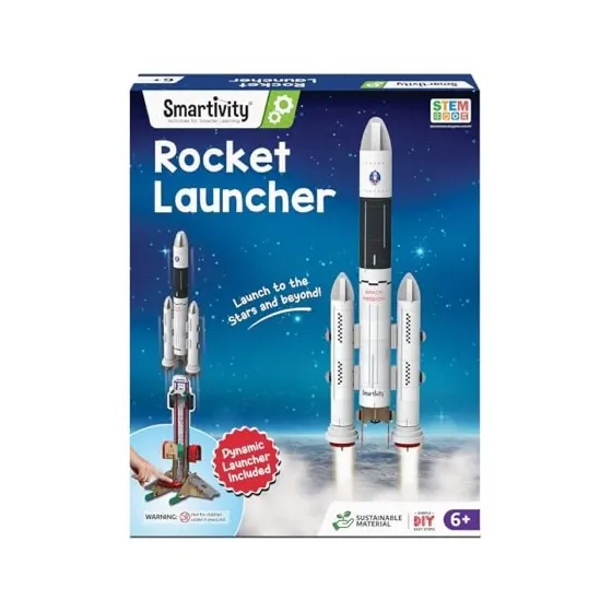 Smartivity DIY Rocket Launcher Stem Kit for Kids 6-12 Years
