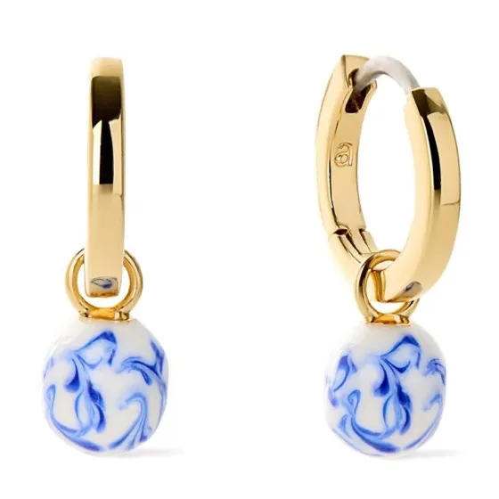 Ana Luisa Frida Pearl Jewelry Huggie Hoops