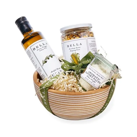Bella Cucina Sweet Heirloom Popcorn Gift with White Truffle Salt