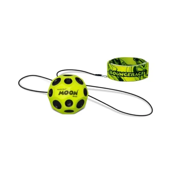 Waboba Bounceback Returning Yellow Moon Ball Hyper Bouncy Balls