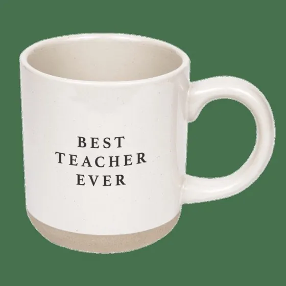 Sweet Water Decor Best Teacher Ever Stoneware Coffee Mugs