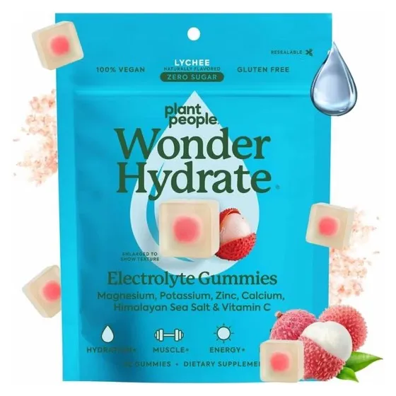 Plant People WonderHydrate Sugar Free Electrolyte Gummies
