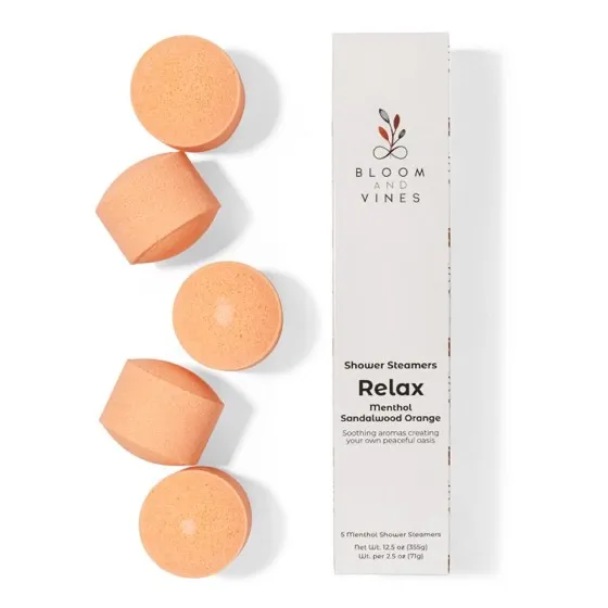 Shower Steamers, Menthol Sandalwood Orange