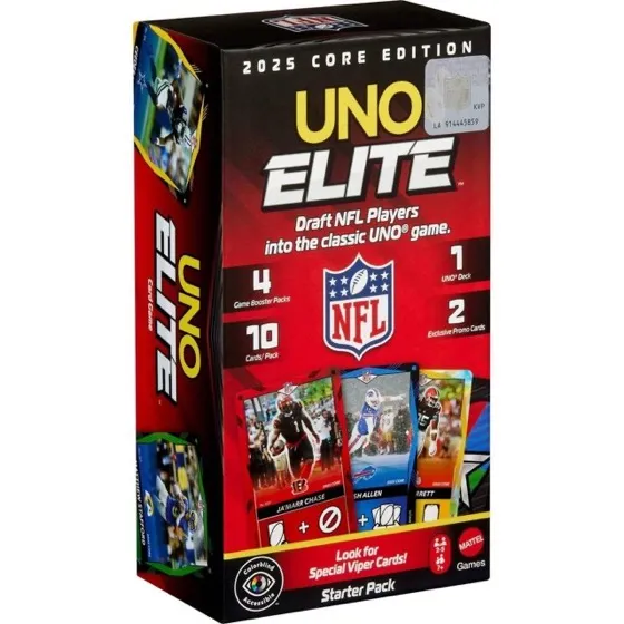 Mattel Uno Elite NFL Core Starter Pack Card Game