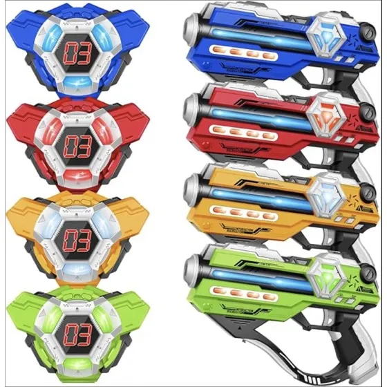 Tag Guns Set of 4 Laser Tag with Digital LED