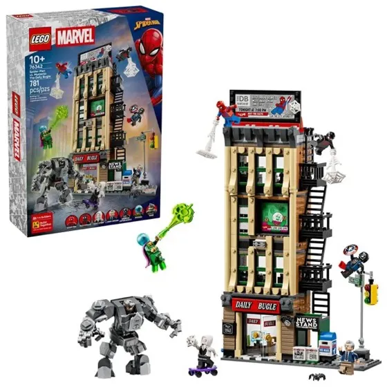 LEGO Marvel Spider-Man vs. Mysterio: The Daily Bugle Building Toy