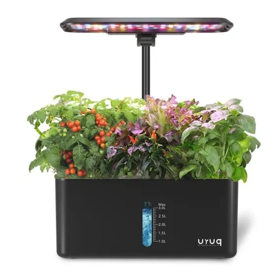 Uruq 8 Pods Hydroponics Growing System with LED Grow Light