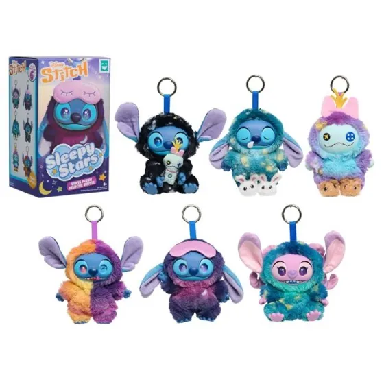 Happy Haul Disney Stitch Sleepy Stars Vinyl Plush Clip-on Surprise