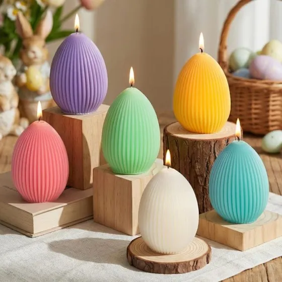 Lanpn Egg-Shaped Candles